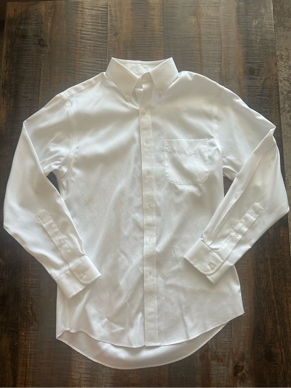 Jos. A. Bank White Button-Down Dress Shirt
